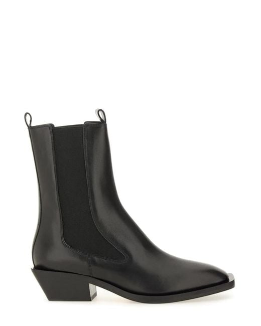 Aeyde Black Leather Boot
