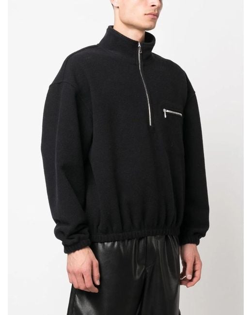 Rier Blue Wool Sweaters for men