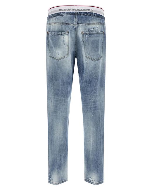 DSquared² Blue 'Denim Jogger' Jeans for men