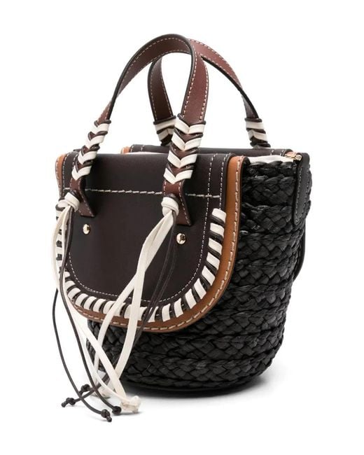 CUBA LAB Black Habanera Bucket Bag