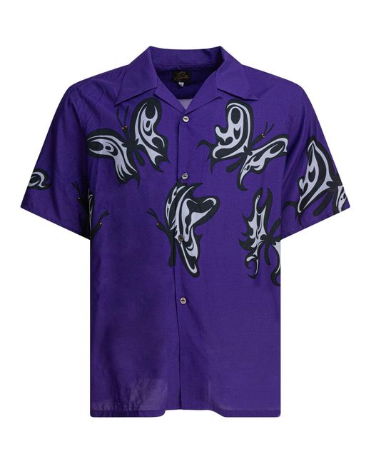 Needles Purple "One-Up" Shirt for men
