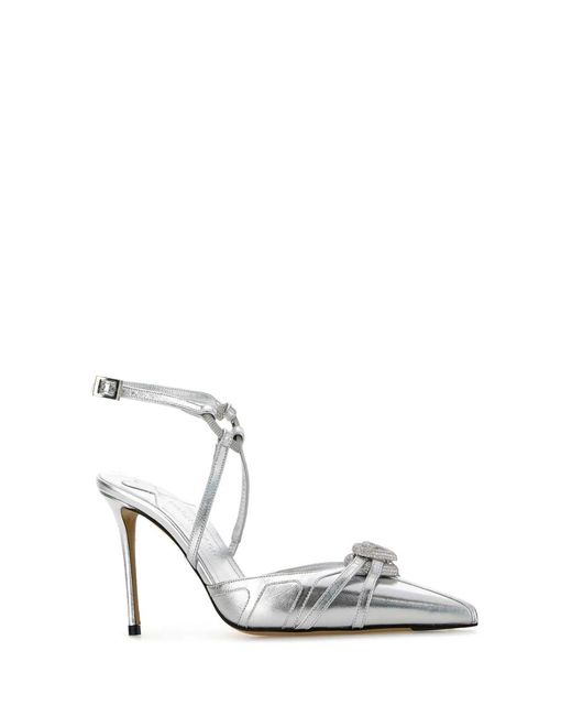Mach & Mach White Mach & Mach Nappa Leather Pumps