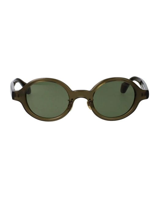 Giorgio Armani Green Transparent Acetate Sunglasses