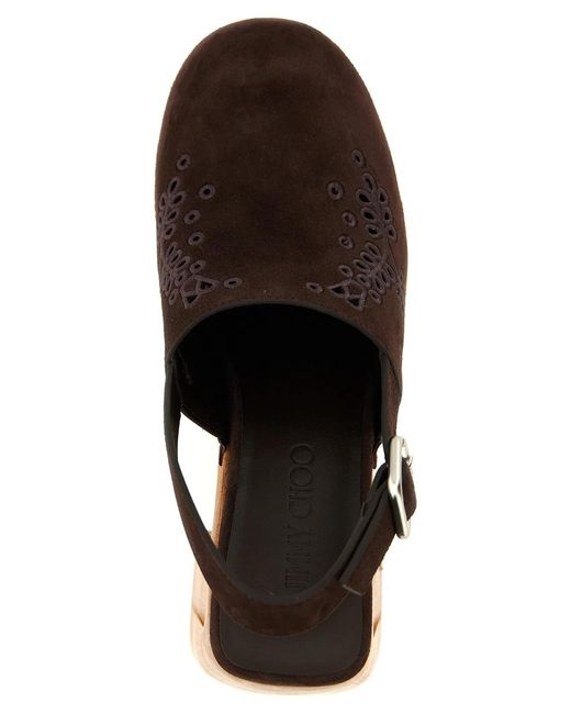 Jimmy Choo Brown Alida' Clog