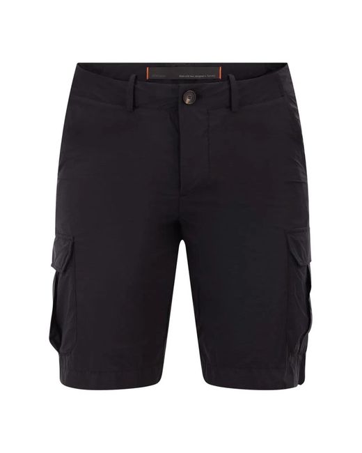 Rrd Blue Stretch Technical Cargo Bermuda Shorts for men