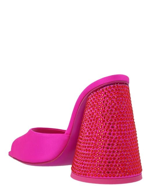 The Attico Pink 'Luz' Mules