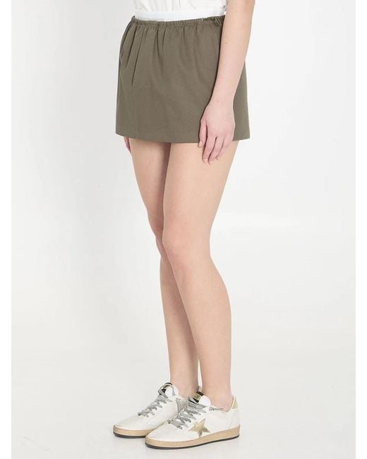 Alexander Wang Gray Mid-Rise Mini Skirt