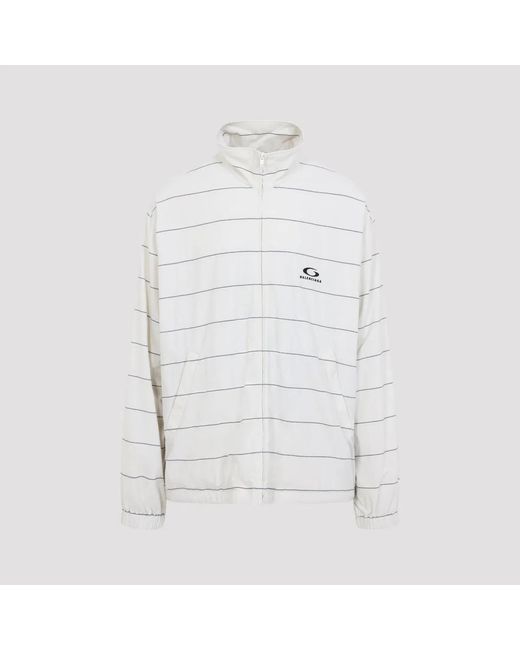 Balenciaga White Dirty Tracksuit Jacket