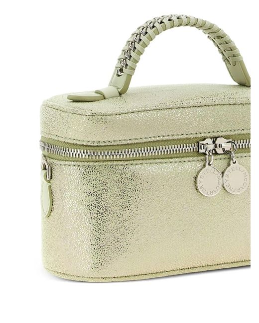 Stella McCartney Metallic Lime Leather Bag