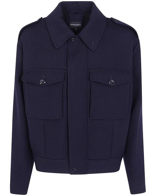 Emporio Armani Blue Denim Classic Jacket for men