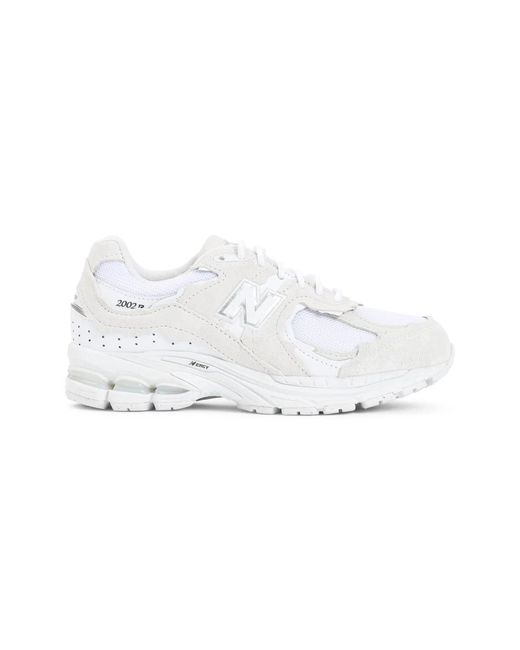 New Balance White Suede And Mesh 2002Dx Protection Pack Sneakers for men