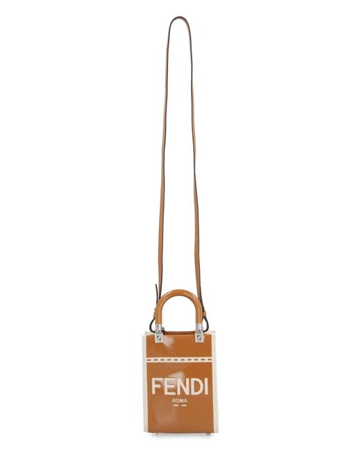 Fendi Brown Mini Sunshine Handbag