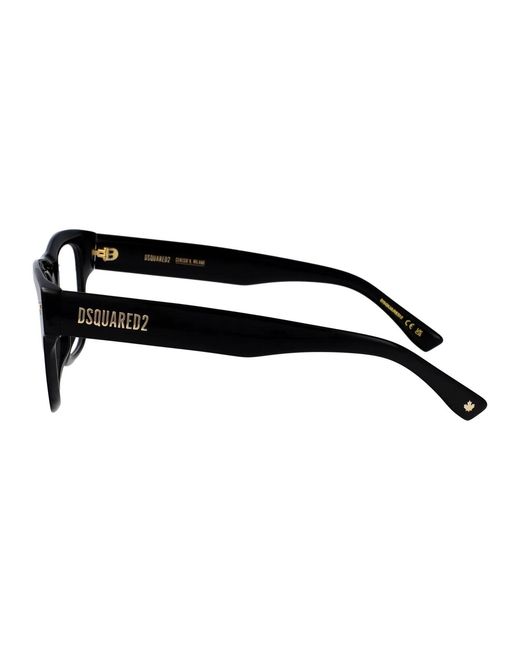 DSquared² Black Acetate Glasses for men