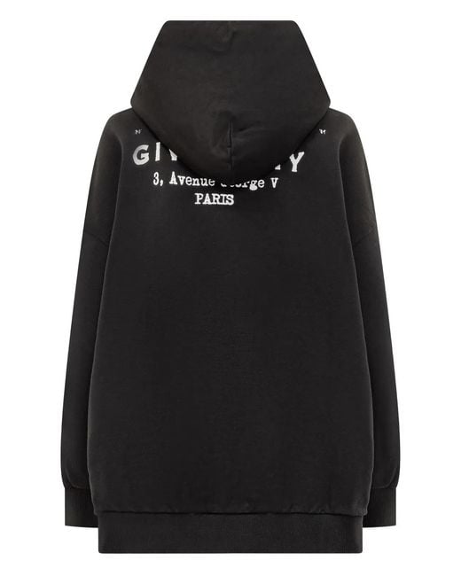 Givenchy Black Cotton Oversize Sweatshirt