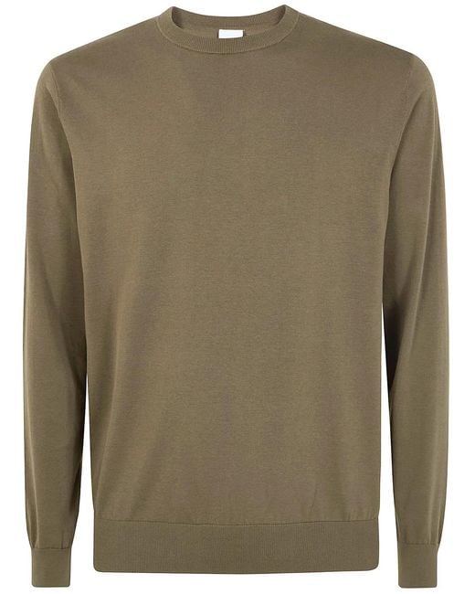 Aspesi Green Military Cotton Sweaters for men