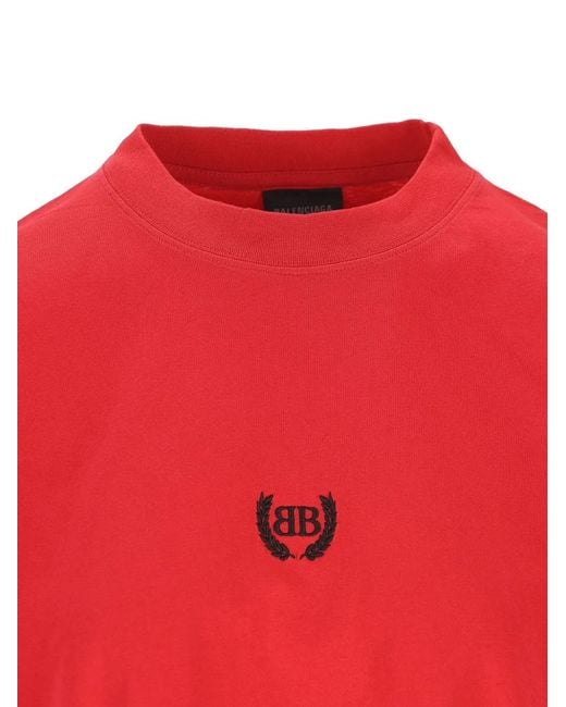Balenciaga Ss T-Shirt Embroidered Logo