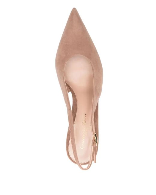 Gianvito Rossi Pink Shoes Camoscio