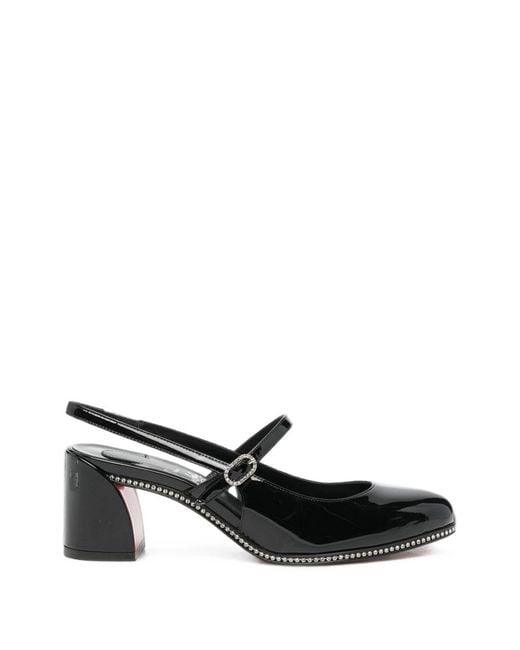 Christian Louboutin Black Jamistrass Patent Leather Pumps
