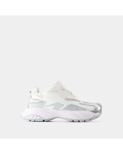 Versace White Low Top Sneakers for men