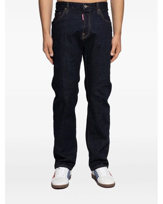 DSquared² Blue Cotton Five Pockets Jeans for men