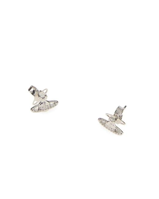 Vivienne Westwood White Farah Earrings