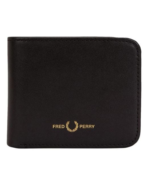 Fred Perry Black Wallet With Logo for men
