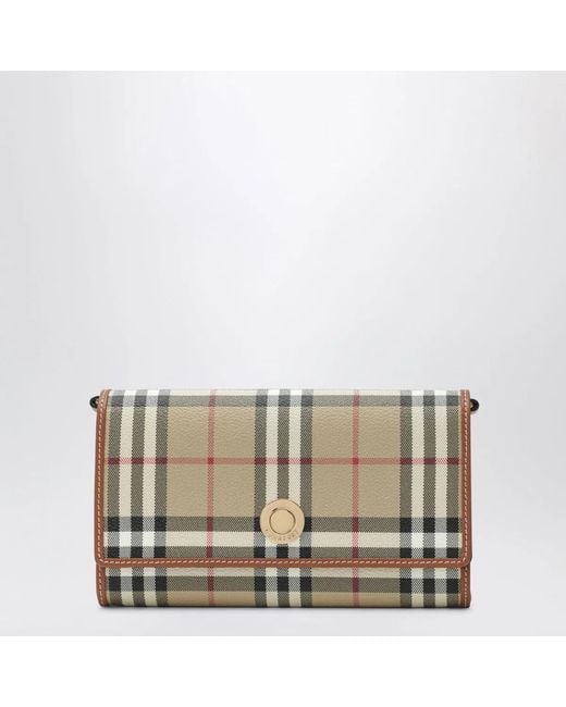 Burberry Natural Check Chain Wallet