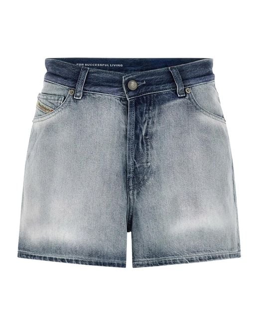 DIESEL Blue 'De-Helios-Fsi' Shorts