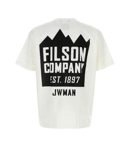 Junya Watanabe White Cotton T-Shirt for men