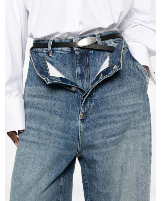 The Attico Blue Denim Cotton Jeans