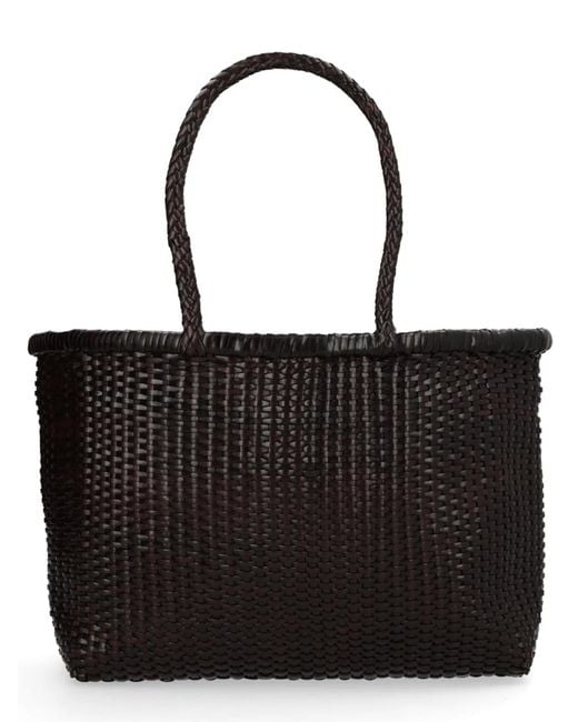 Dragon Diffusion Black Leather Shoulder Bag