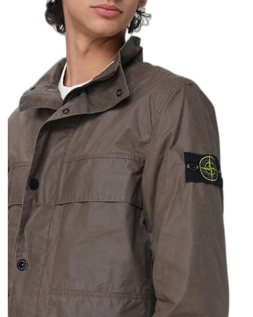 Stone Island Gray Field Jacket for men