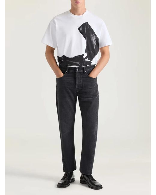 Givenchy Black Straight Couture Seam Denim for men