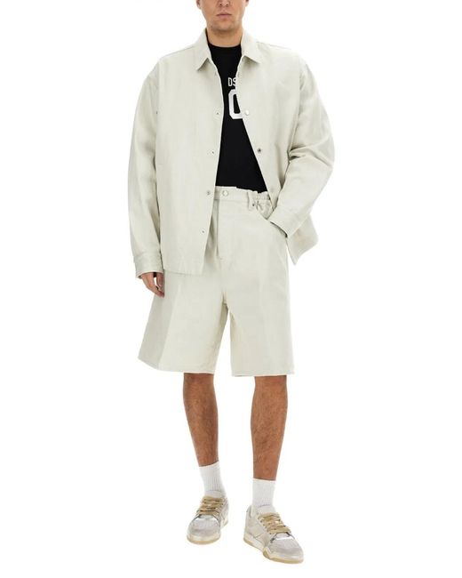 DSquared² White Icon New Generation Overshirt for men