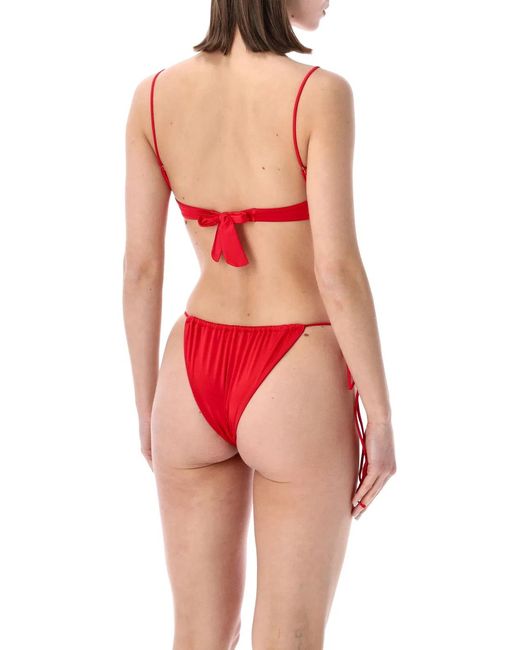 BELAMER Red Tina Brazilian Bikini Bottom