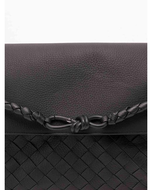 Bottega Veneta Black Small Andiamo Messenger for men