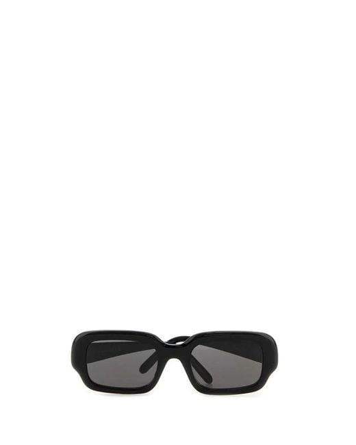 Loewe Black Rectangular Slim Sunglasses
