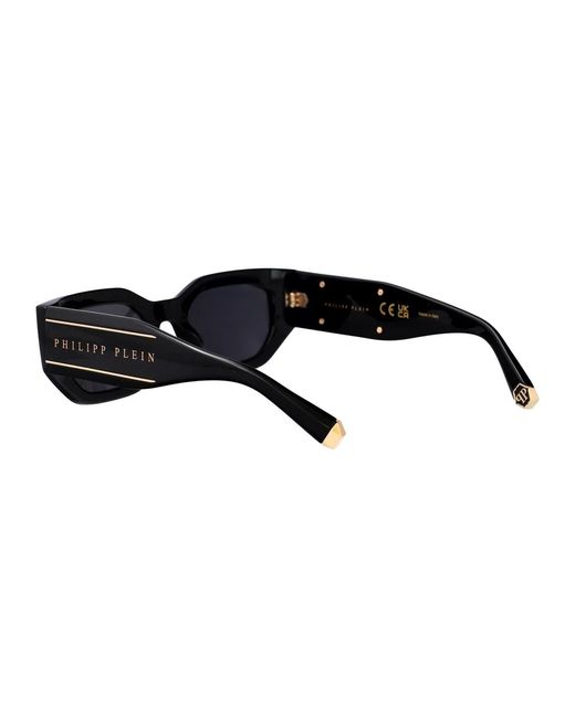 Philipp Plein Black Acetate Sunglasses