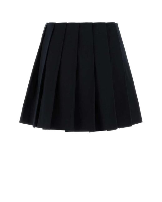 Prada Black Midnight Drill Mini Skirt