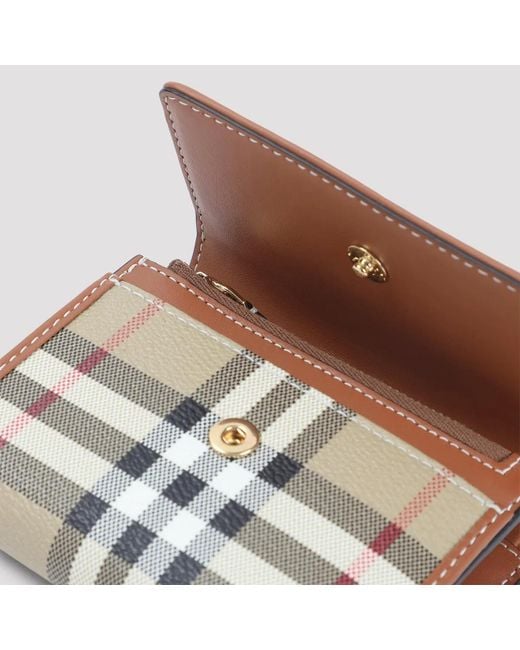 Burberry White Multicolour Polyurethane Wallet