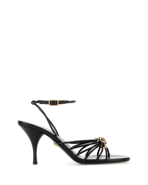 Versace White Sandal T.85 Lamb Leather