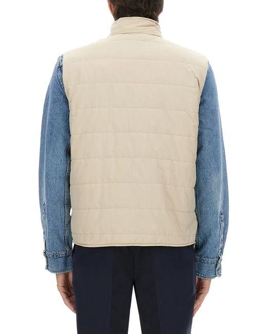 Fay Blue Quilted Vest for men