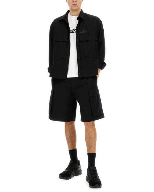 DSquared² Black Icon Ripstop Shirt for men