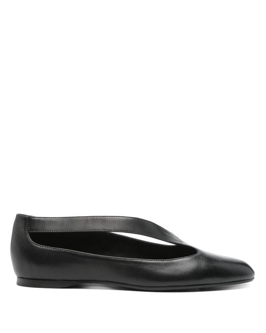 Khaite Black Diana Flat