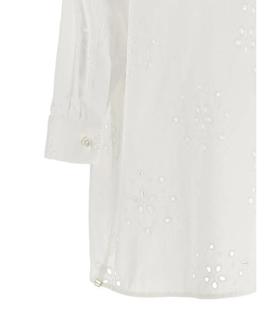 Herno White 'Broderie Anglaise' Shirt