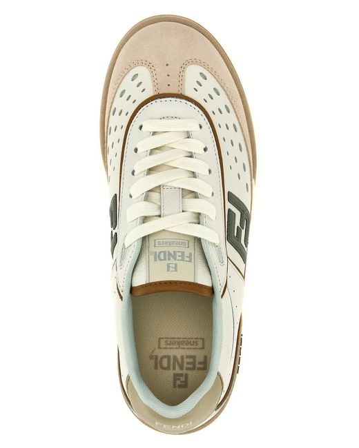 Fendi White Match' Sneakers