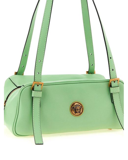 Versace Green 'Emblème' Shoulder Bag