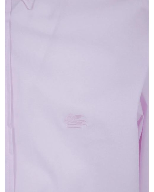 Etro Purple Classic Shirt for men