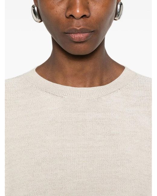 Fabiana Filippi White Cotton Blend T-Shirt