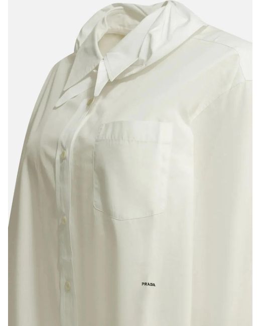 Prada White Camicia